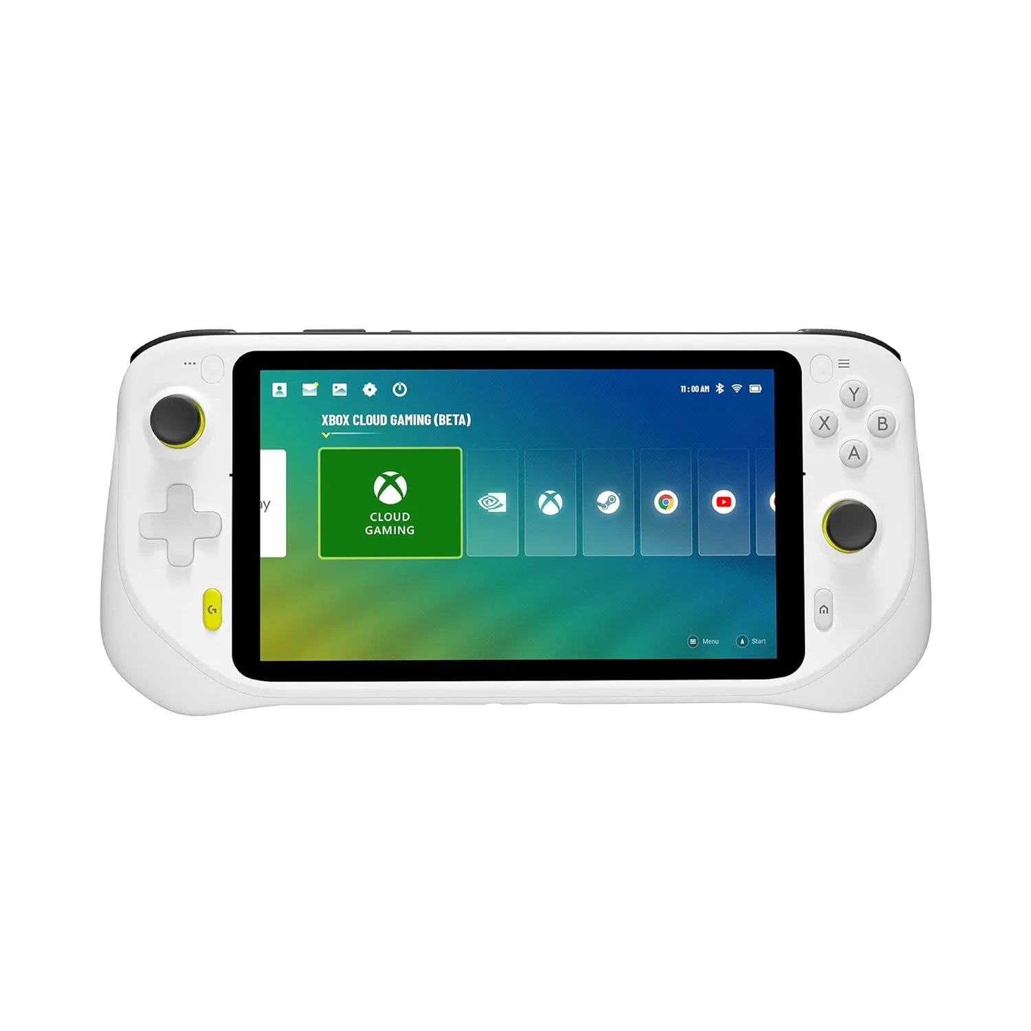 Restored Logitech - G CLOUD Gaming Handheld Console - White (Refurbished)