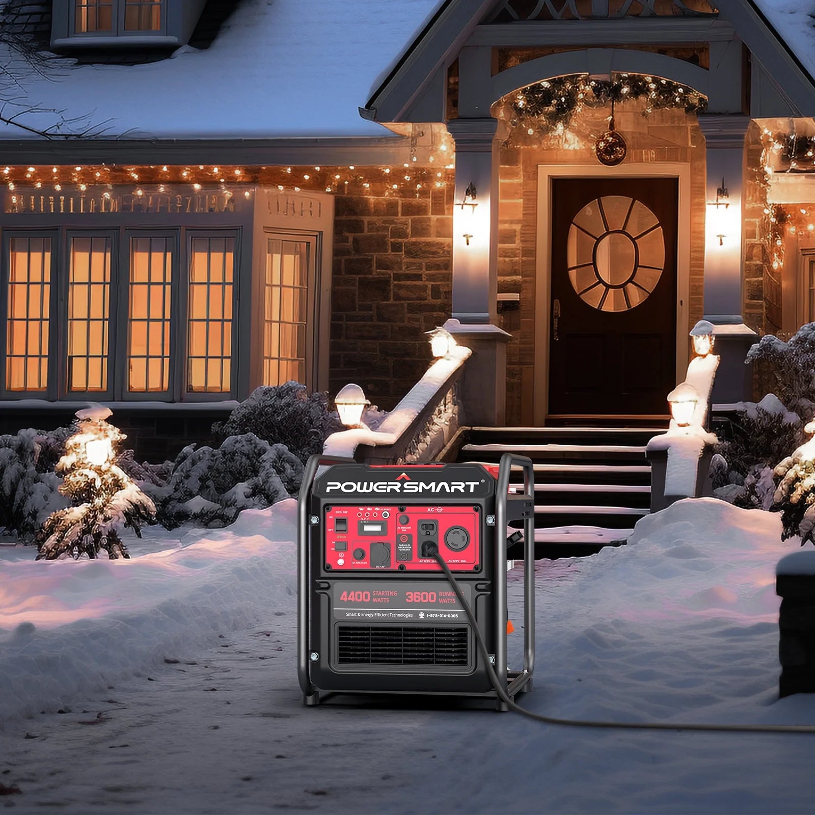 PowerSmart 4400-Watt Gas Generator for Home and Outdoor Use H985