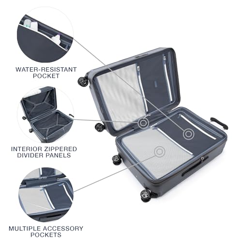 Travelpro Platinum Elite Hardside Expandable Carry-On Luggage, 8 Wheel Spinner, TSA Lock, 20-Inch X826544