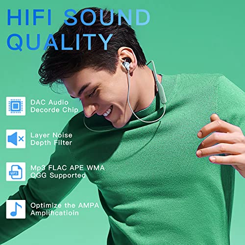 AiMoonsa 64GB Bluetooth MP3 Player with Speaker, FM Radio & Voice Recorder P7346