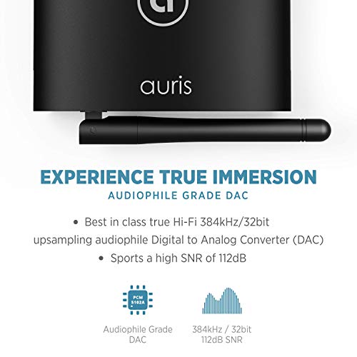 Auris Blume HD Long Range Bluetooth 5.3 Music Receiver with Audiophile DAC F3679