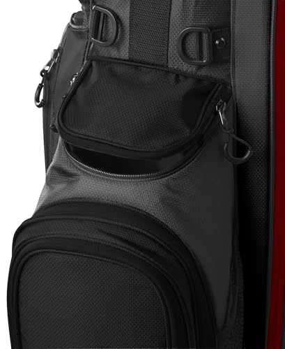 Wilson Feather Golf Cart Bag - Black/Grey/Red V219140