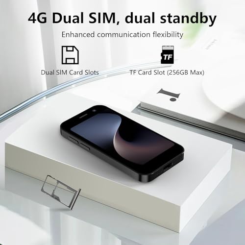 Mini Phone 4G Unlocked Small Smartphone 3.0" Touch Screen Dual SIM 2GB+16GB Black P776944