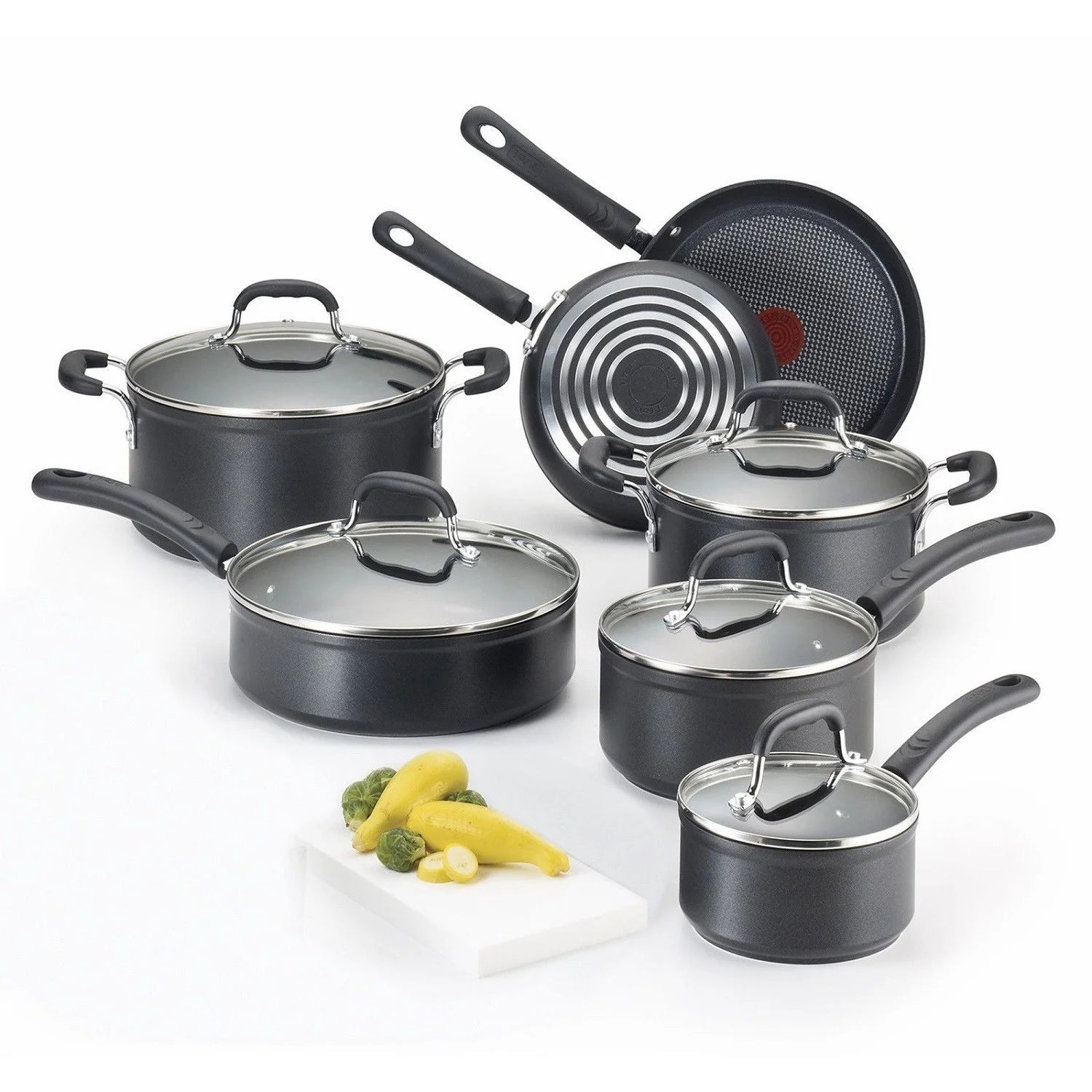 T-fal Advanced Forged Titanium 12 Piece Cookware Set X398100