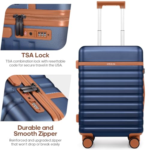 Luggage Sets 3 Piece, Carry On 20 Inch Hardside Suitcase with Spinner Wheels and TSA Lock J67858