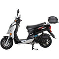 X-PRO Oahu 50cc Moped with 10" Aluminum Wheels, Rear Trunk! Electric/Kick Start! Large Headlight! (Black)