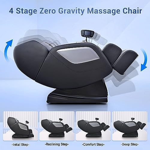 Full Body Zero Gravity Shiatsu Massage Chair with Heat and Foot Massage Q658