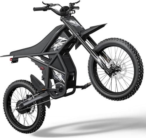 GT73PRO/GT73 Electric Dirt Bike for Adults, 3000W 60V 50MPH, Dual Battery 85 Miles Z405
