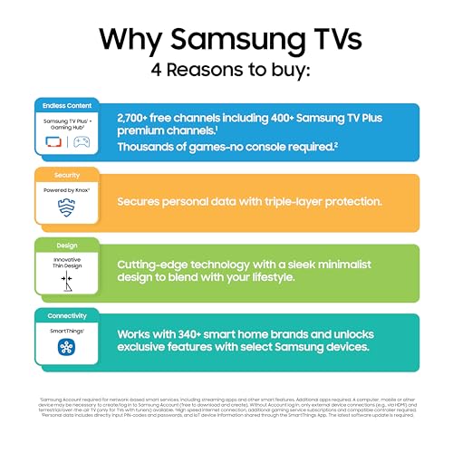 Samsung 43-Inch Crystal UHD U8000F 4K Smart TV (2025 Model) H556