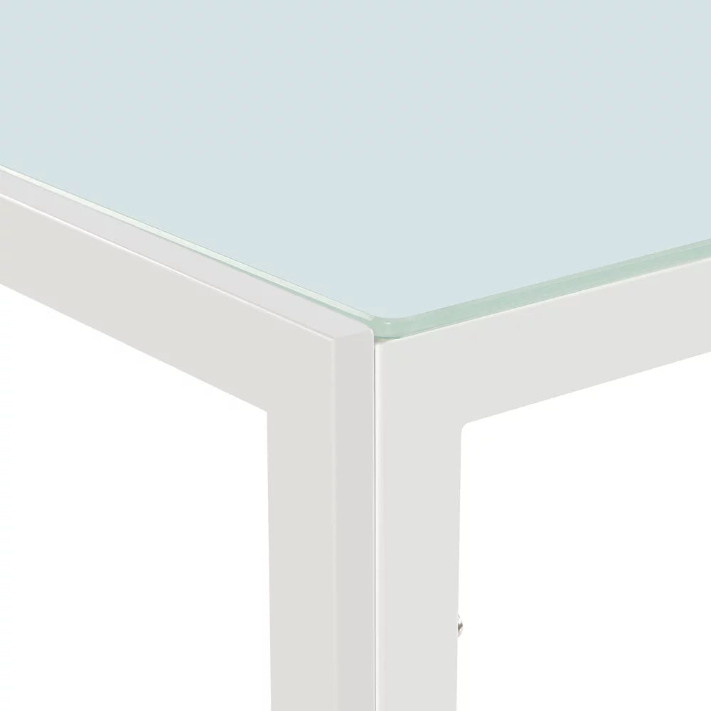 Topcobe Dining Table, Tempered Glass, Easy Assembly G53629