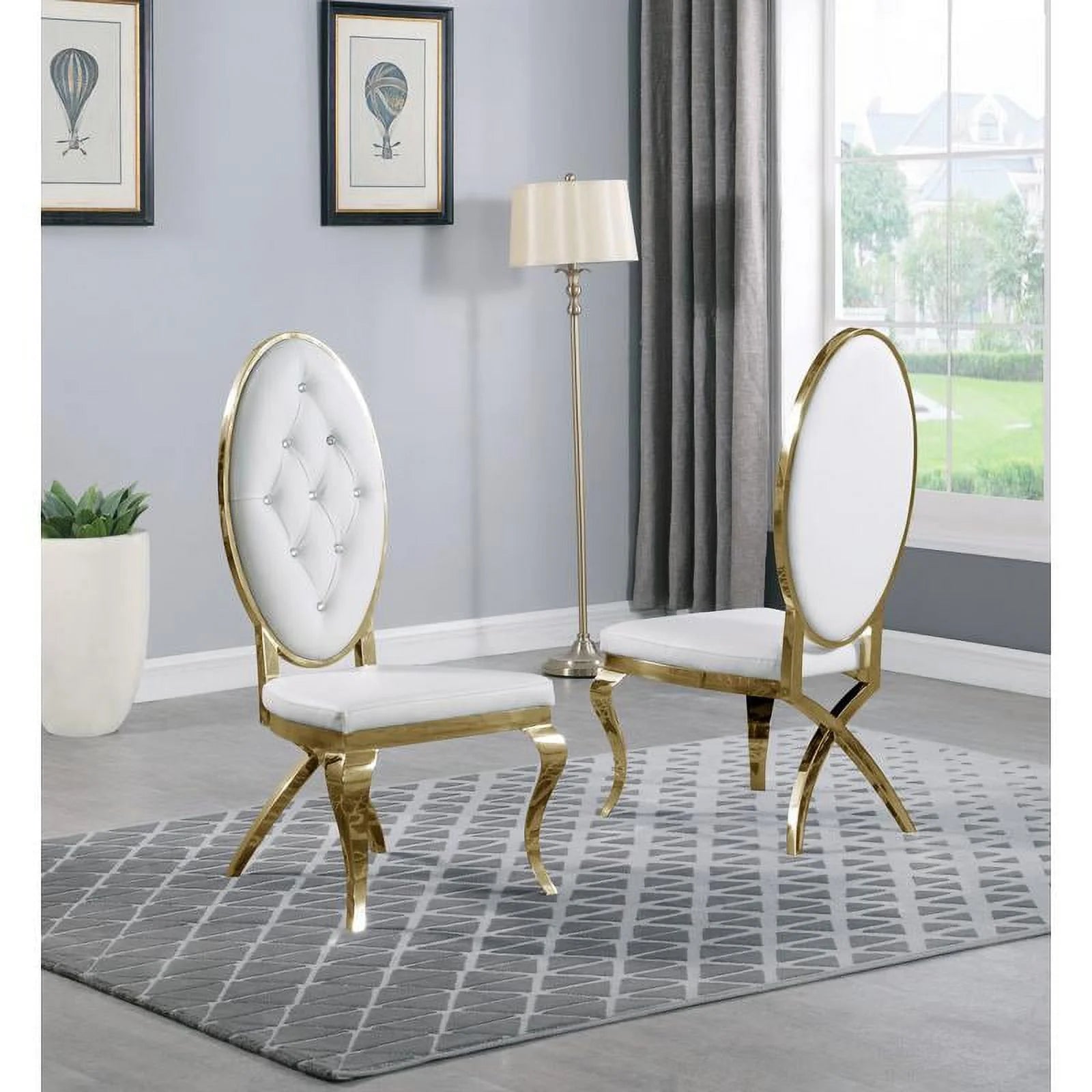 5pc Glass Dining Table Set Z115252