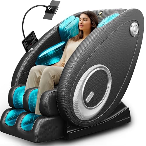 Full Body Massage Chair Recliner with Zero Gravity and Heating, Black F5616