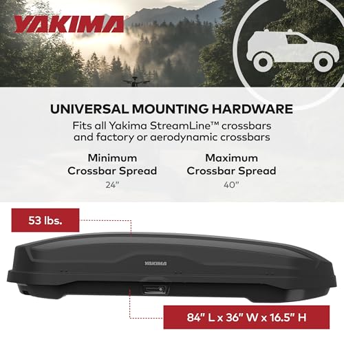 Yakima SkyBox NX XL Roof Cargo Carrier, 18 cu ft, Black W25736