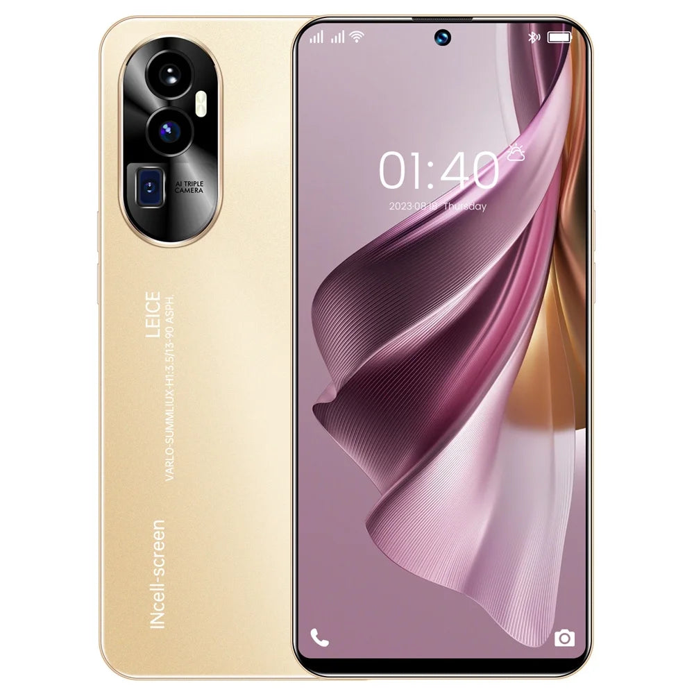 Kajiali Purple Unlocked 7.3 Inch Android 13 Smart Phone 5G F639