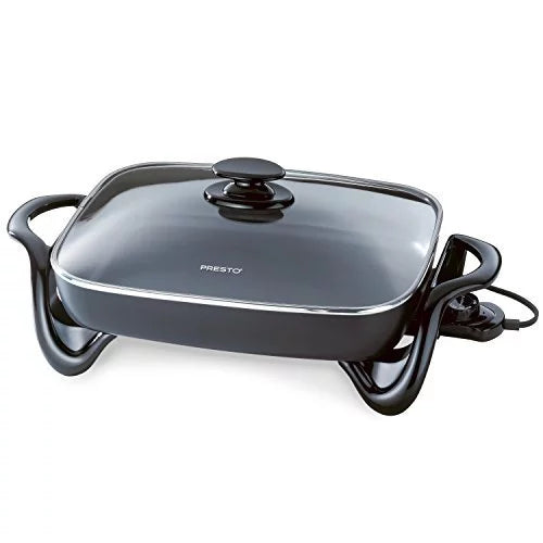 Presto 16-inch Electric Skillet with Glass Cover, Ceramic Q487539