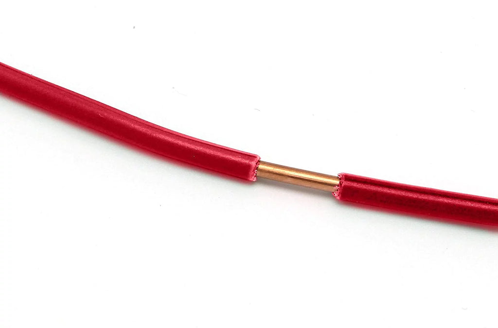 10 AWG Insulated Solid Copper THHN/THWN Wire 100 Feet Red K183557
