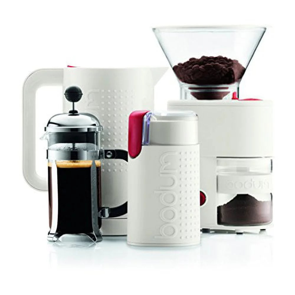 Bodum Bistro Electric Burr Coffee Grinder, White N418