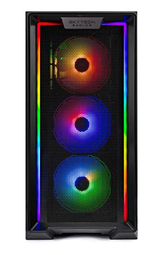 Skytech Nebula Gaming PC Desktop, Ryzen 5 5600, RTX 3050, 1TB SSD, 16GB RAM Q7363