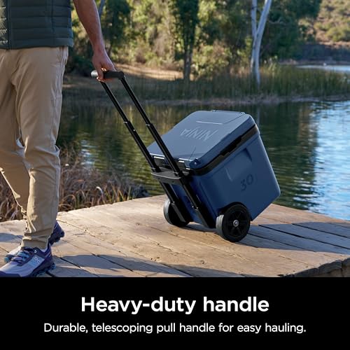 Ninja FrostVault 45QT Cooler with Wheels, Lakeshore Blue M1144