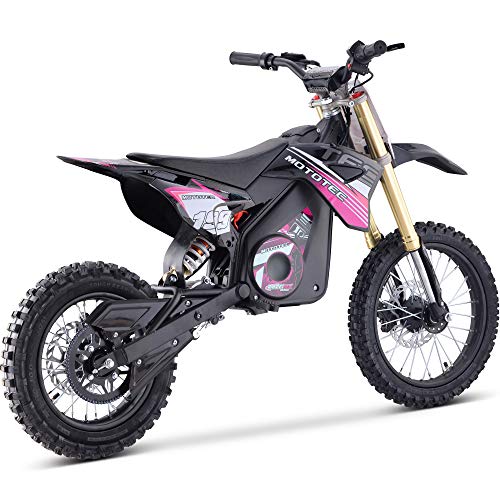 MotoTec 48v Pro Electric Dirt Bike 1800w Lithium Pink L9605