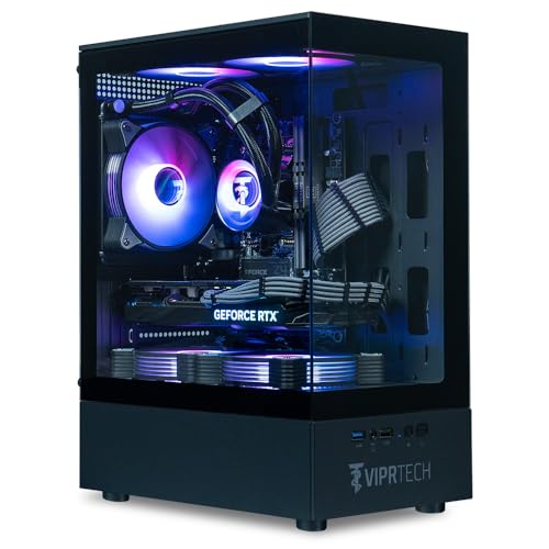 ViprTech Stryker 4.0 Liquid-Cooled Gaming PC, AMD Ryzen 7, RTX 4060, 32GB RAM, 1TB SSD, White N414