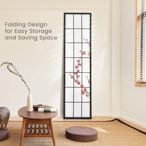 Giantex 4 Panel 6FT Room Divider, Folding Privacy Screen, White Y9239