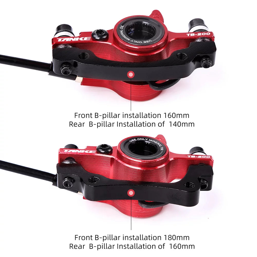 ametoys Hydraulic Disc Brakes Front Rear Calipers Set for MTB Mountain Bike U310