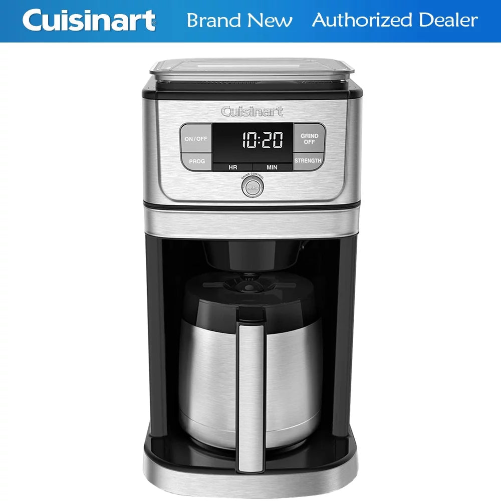 Cuisinart Grind & Brew 10 Cup Burr Coffeemaker, Silver S2905
