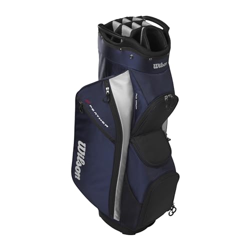 Wilson Feather Golf Cart Bag - Black/Grey/Red V219140