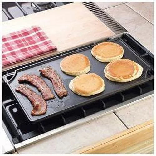 Lodge Cast Iron Reversible Grill/Griddle, Black F88227