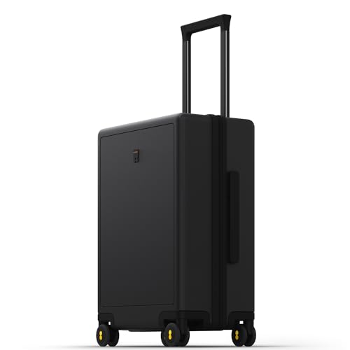 LEVEL8 Hard Shell Carry-On Luggage with TSA Lock, 20 Inch, Black V41961