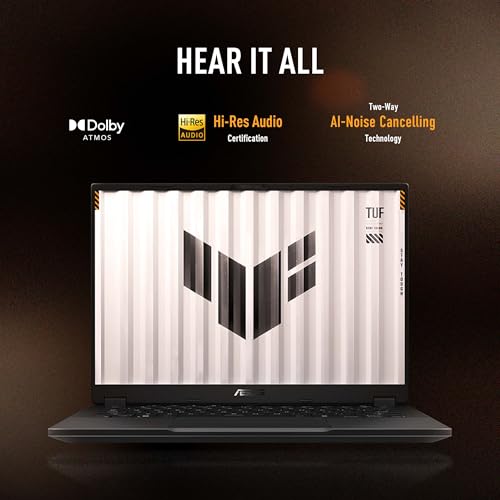 ASUS TUF Gaming A14 Copilot+ PC Gaming Laptop, 14” 165Hz Display, AMD Ryzen AI 7, NVIDIA GeForce RTX 4050, 16GB RAM, 512GB SSD, Windows 11 Home Q36747