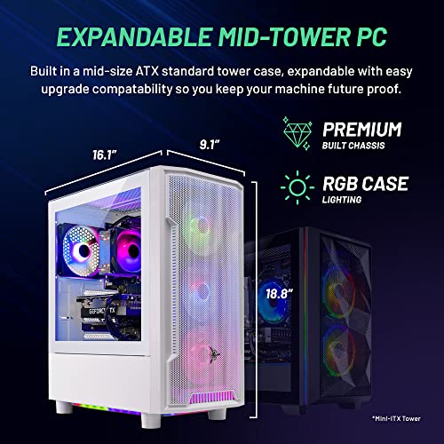 Skytech Archangel Gaming PC Desktop, Intel i5 13400F, RTX 4060, 2TB SSD, 32GB RAM Y141