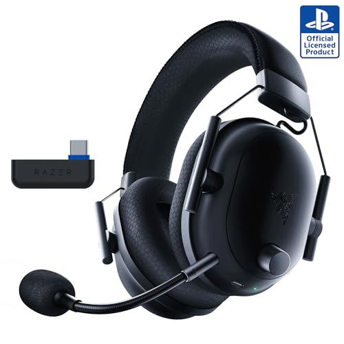 Razer BlackShark V2 Pro Wireless Xbox Gaming Headset: 50mm Drivers - Super Wideband Mic - Noise Isolating Earcups - for Xbox, PS5, Nintendo Switch 2, PC, Mac - Bluetooth, USB-C - 70hr Battery - Black
