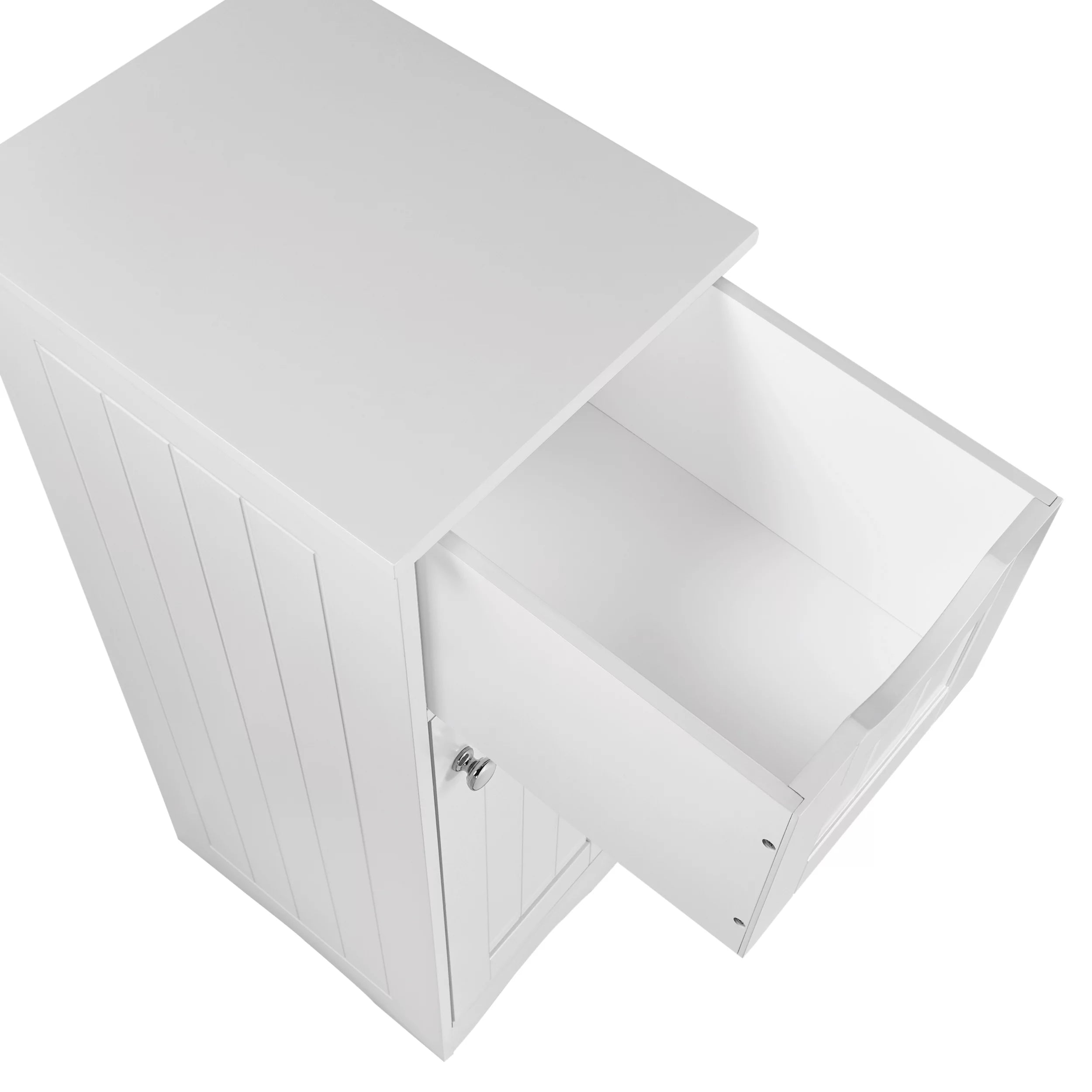 Ashland Slim Cabinet with Drawer, White W947
