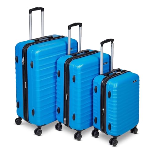 Amazon Basics 21" Hardside Carry-On Luggage with Wheels, Expandable, Black L489