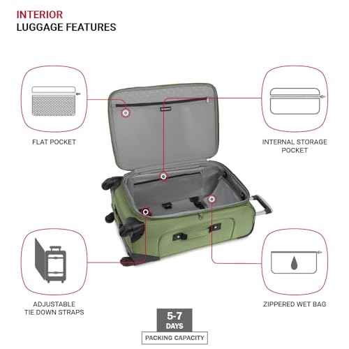 SwissGear Sion Softside Expandable Roller Luggage 3 Piece Set N784870