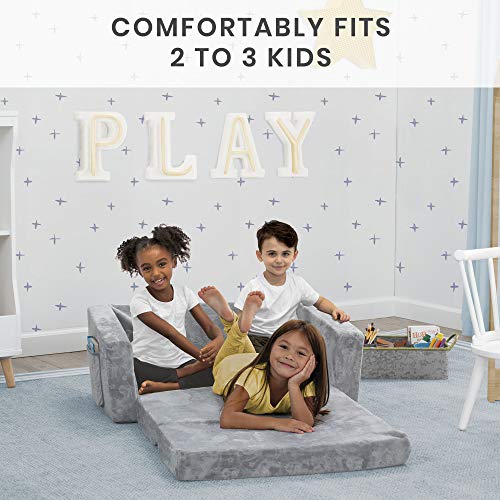 Serta Perfect Sleeper Extra Wide Convertible Sofa Lounger 2-in-1 Grey G5319