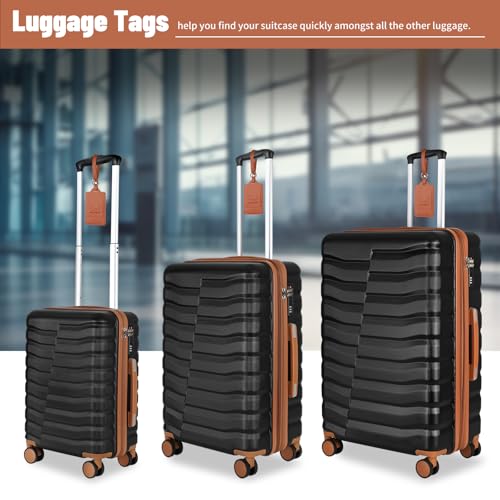 Lightweight 3-Piece Hardshell Luggage Set with Spinner Wheels & TSA Lock, Light Avocado Green B502471