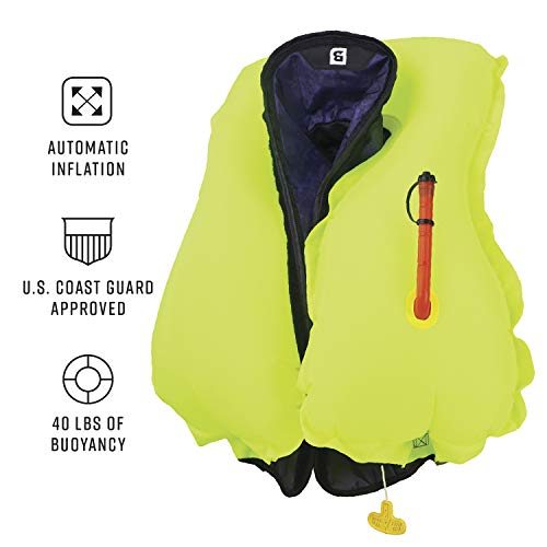 BLUESTORM Atmos 40 Inflatable PFD Life Jacket for Adults, USCG Approved T664265