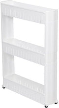 Slim Slide  Storage Tower For Laundry, Bathroom, Or Kitchen By