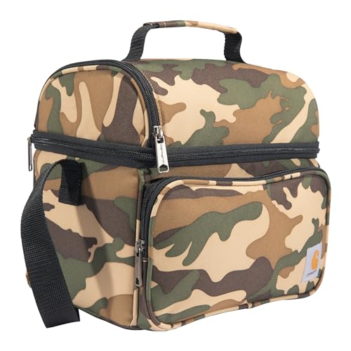 Carhartt Insulated 12 Can Two Compartment Lunch Cooler Bag, Black S79886