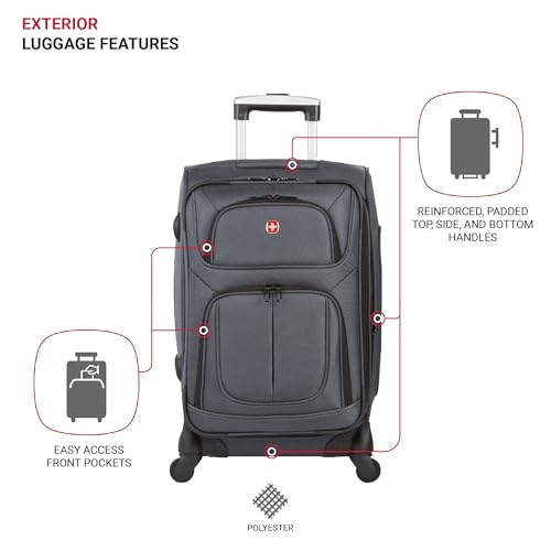 SwissGear Sion Softside Expandable Roller Luggage 3 Piece Set N784870