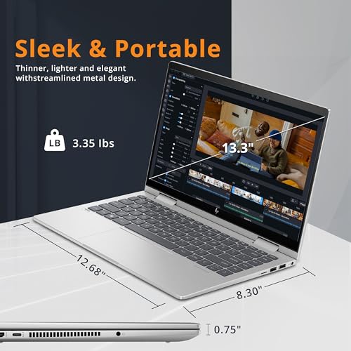 HP Envy 2-in-1 14" Touch-Screen Laptop, Intel Core i5, 8GB RAM, 512GB SSD, Win11 D358