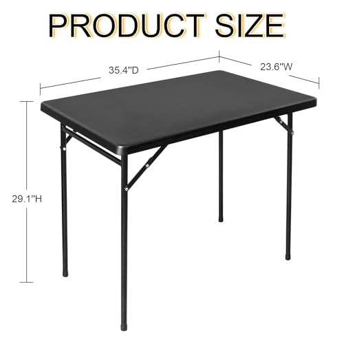 3ft Rectangular Plastic Folding Table for Indoor Outdoor Use A448
