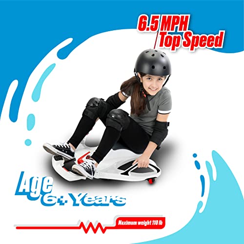Rollplay Nighthawk Electric Ride On Toy for Kids 6+ with 12V Battery, White W359