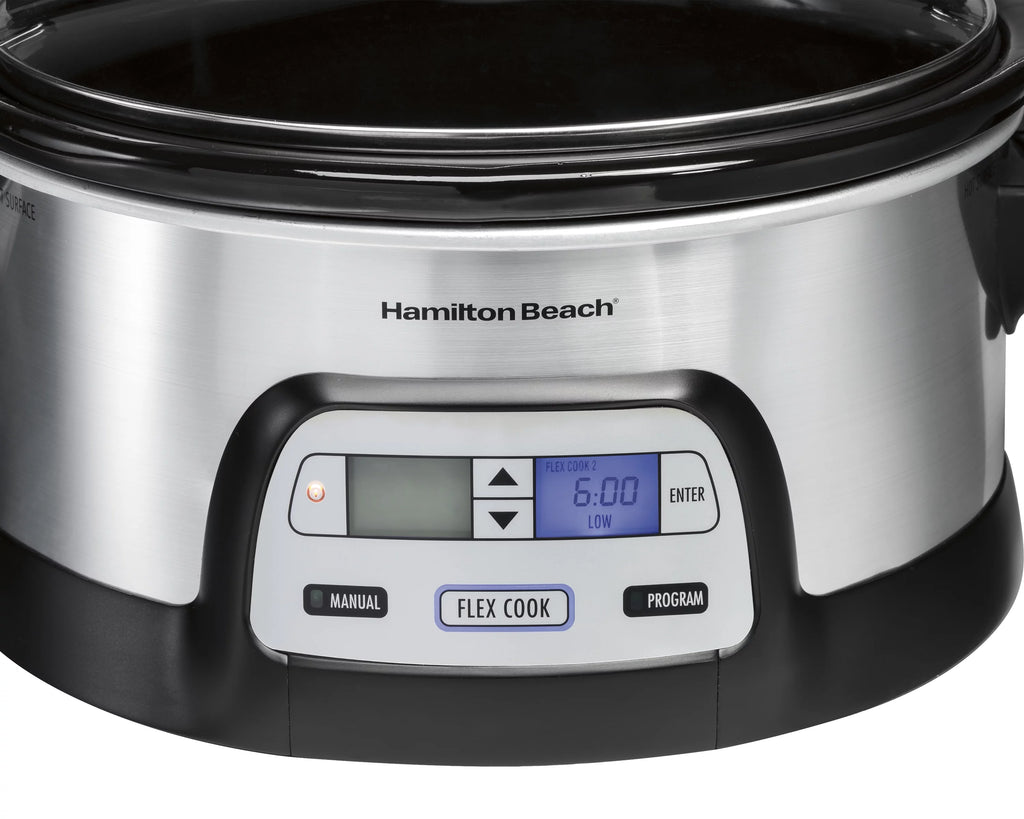 Hamilton Beach Programmable FlexCook 6 Quart Slow Cooker J938