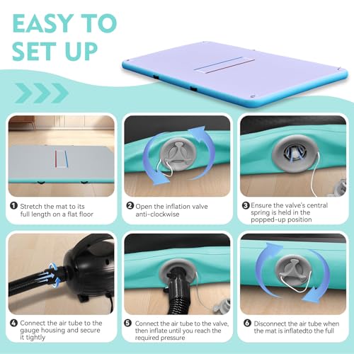 Inflatable Wrestling Mat for Adults & Kids with Air Pump, Portable MMA Training Mat Z465