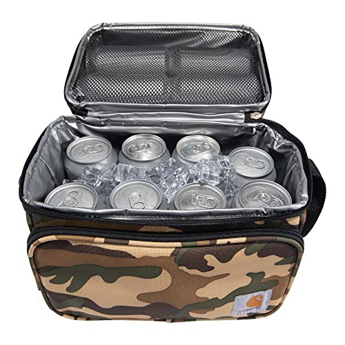 Carhartt Insulated 12 Can Two Compartment Lunch Cooler Bag, Black S79886