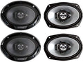 2 Kenwood KFC-6966S 800W Max (90W RMS) 6" x 9" 3-Way Coaxial Car Speakers -2 Pair